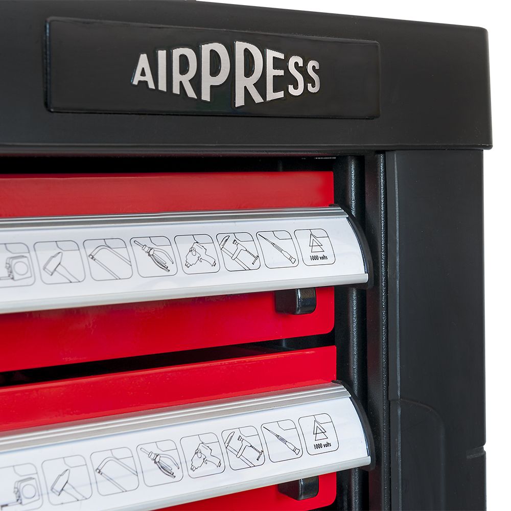 Airpress Profi Werkzeugwagen mit 7 Schubladen 217-teilig 79156 – Bild 5
