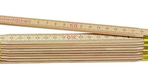 Metrica HOLZGLIEDERMASSTAB 2 M Natur, FEDERN AUS VERM. STAHL