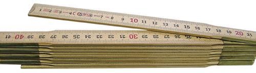 Metrica HOLZ-MASSSTAB 2 METER aus Birke Natur