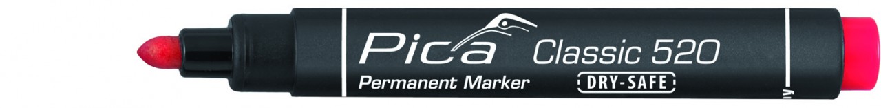 Pica Permanentmarker 1-4mm, Rundspitze, rot