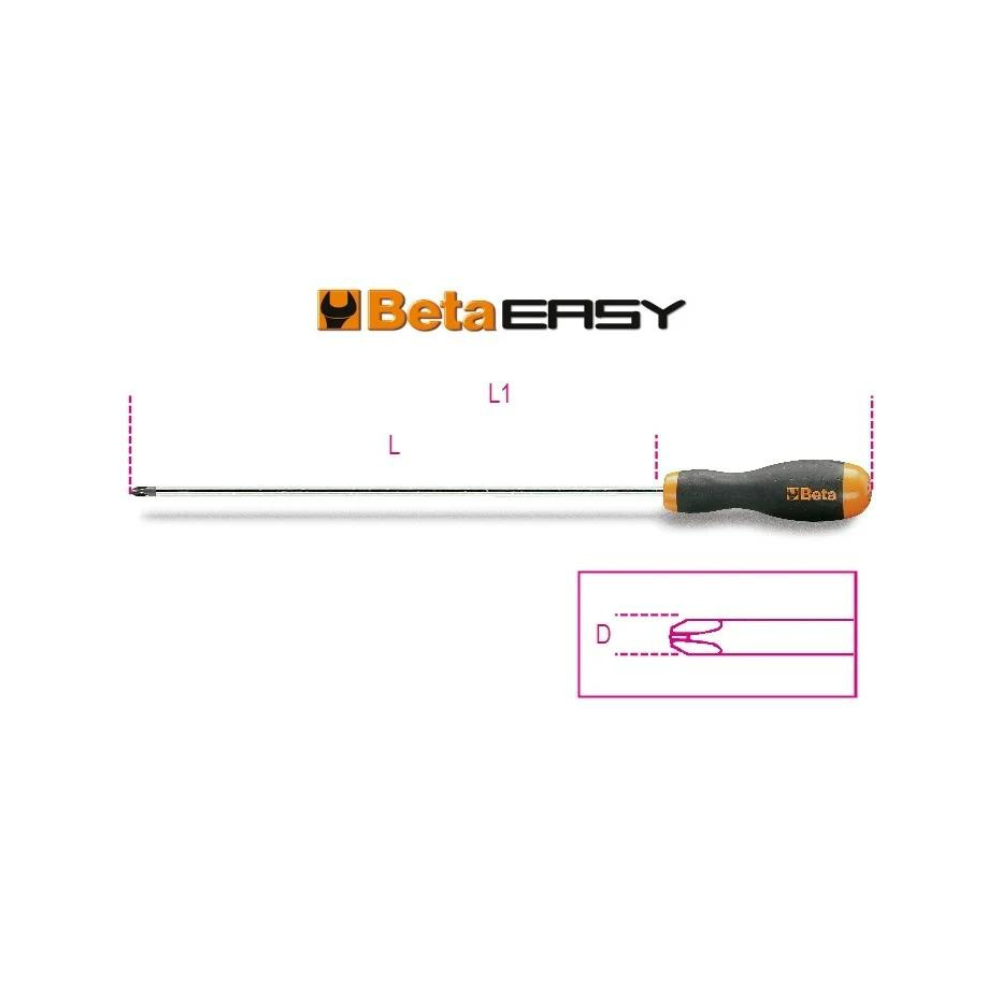 Beta SCHRAUBENDREHER lange Klinge für PHILLIPS® Schrauben