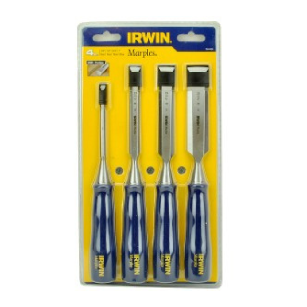 IRWIN Stechbeitel-Stemmeisen M444 Sätze M444, 4 Stck. pro Satz - 6, 13, 19, 25mm in Kunststoffkasten