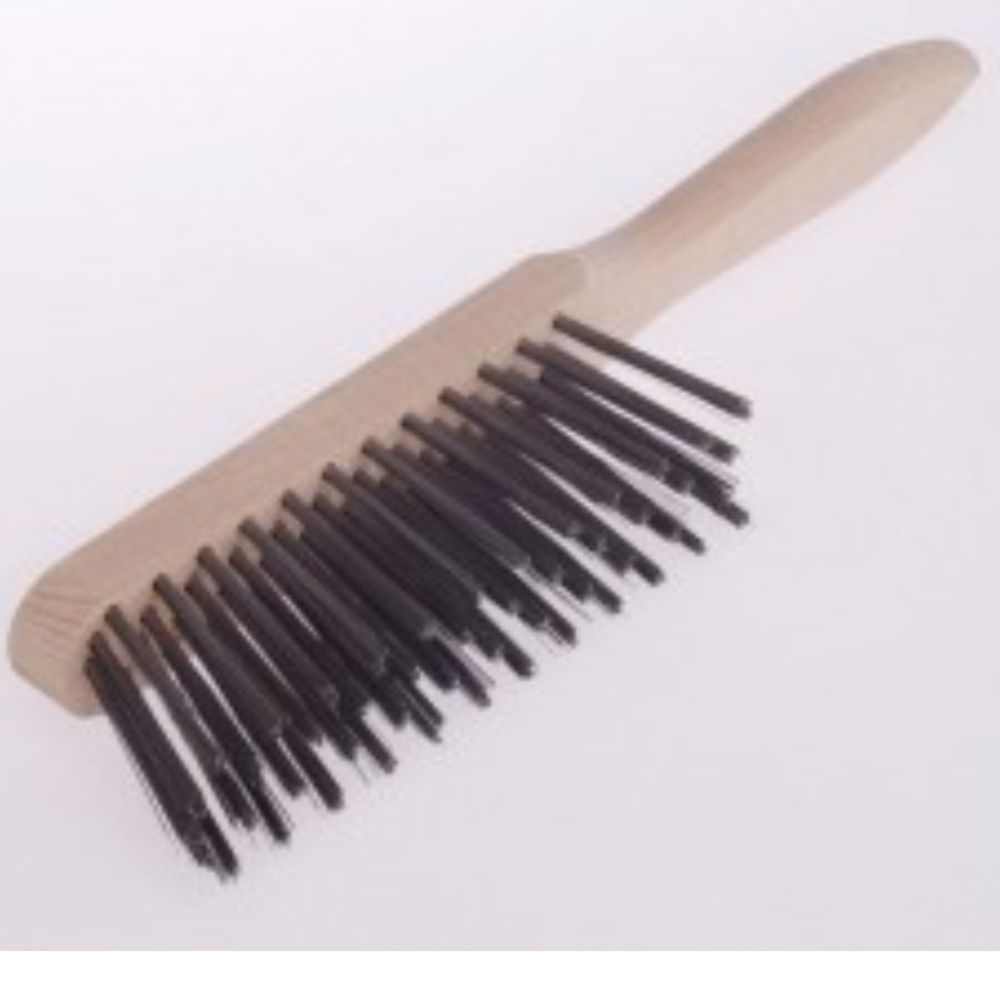 LESSMANN Handfeger 4 Reihen Stahldr. glatt 0,25 124.101