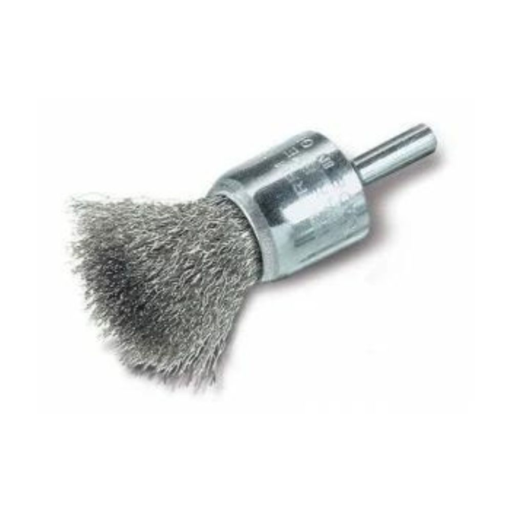 LESSMANN Pinselbürste mit Schaft 6 mm 12x10x40 Rostfr. 0,30 451.361