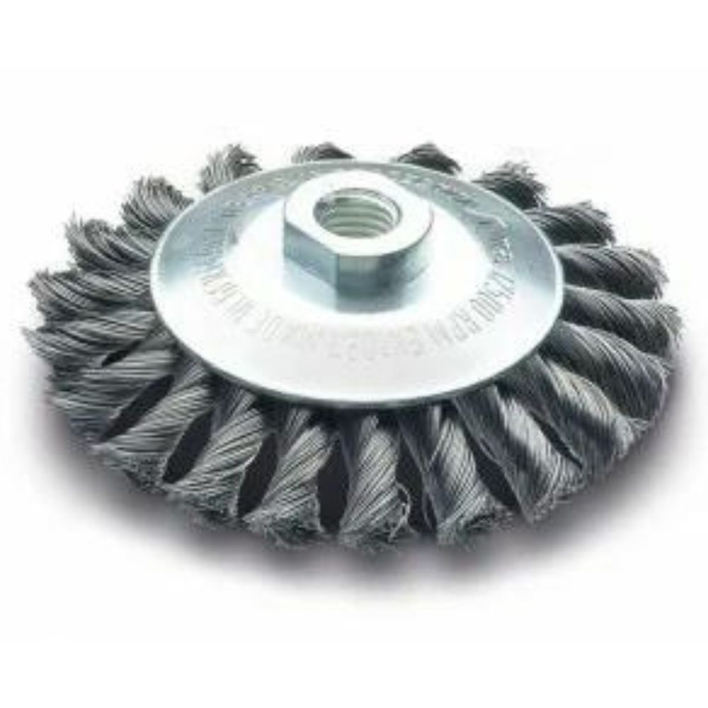 LESSMANN Zopf-Kegelbürste 100mm Draht 0,50mm 471.257