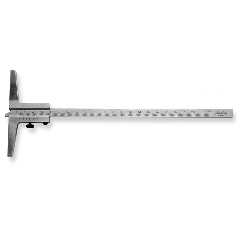 SCALA Tiefenmessschieber 200x100mm, gerade 1/20mm, DIN 862
