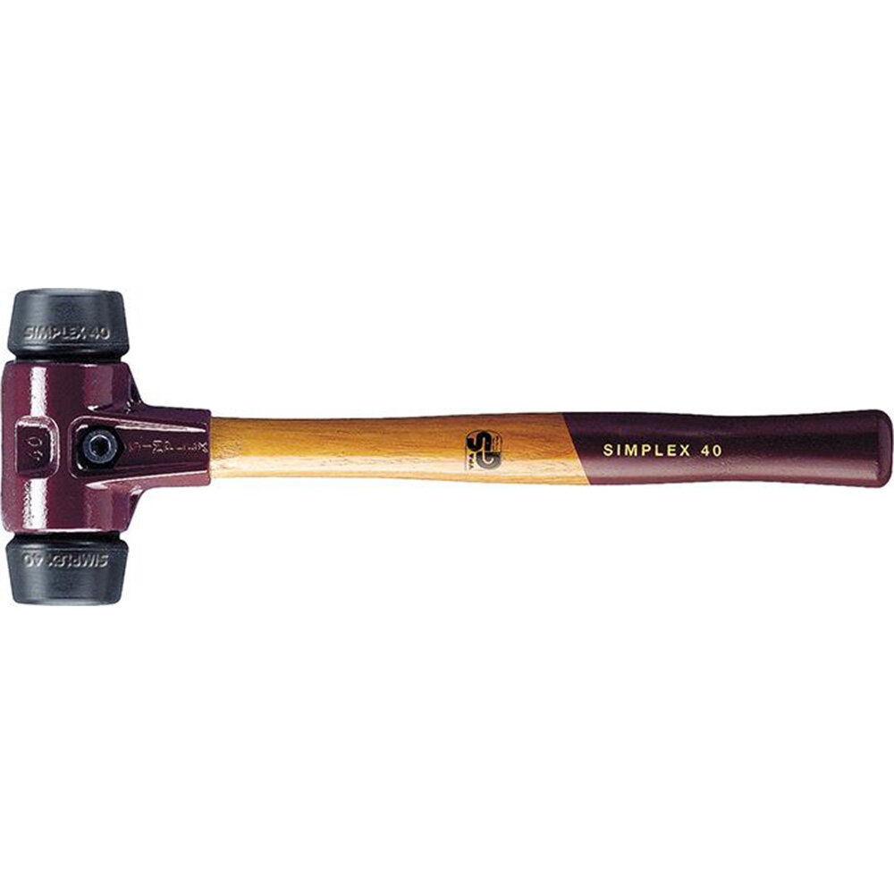 HALDER SIMPLEX-SCHONHAMMER Gummi schwarz beidseitig