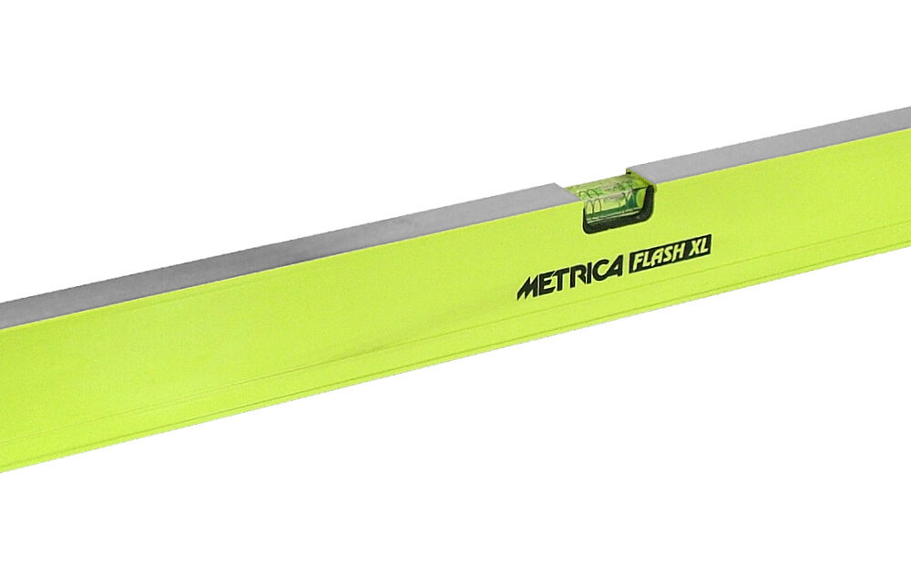 METRICA Flash XL Wasserwaage 100 cm, 2 Libellen, 0,30 mm/m