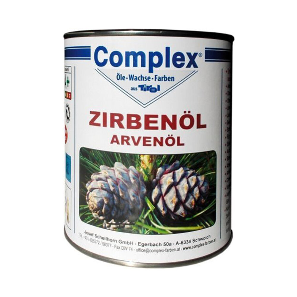COMPLEX ZIRBENÖL - 5 Liter Dose - Natureffekt DIN 53160