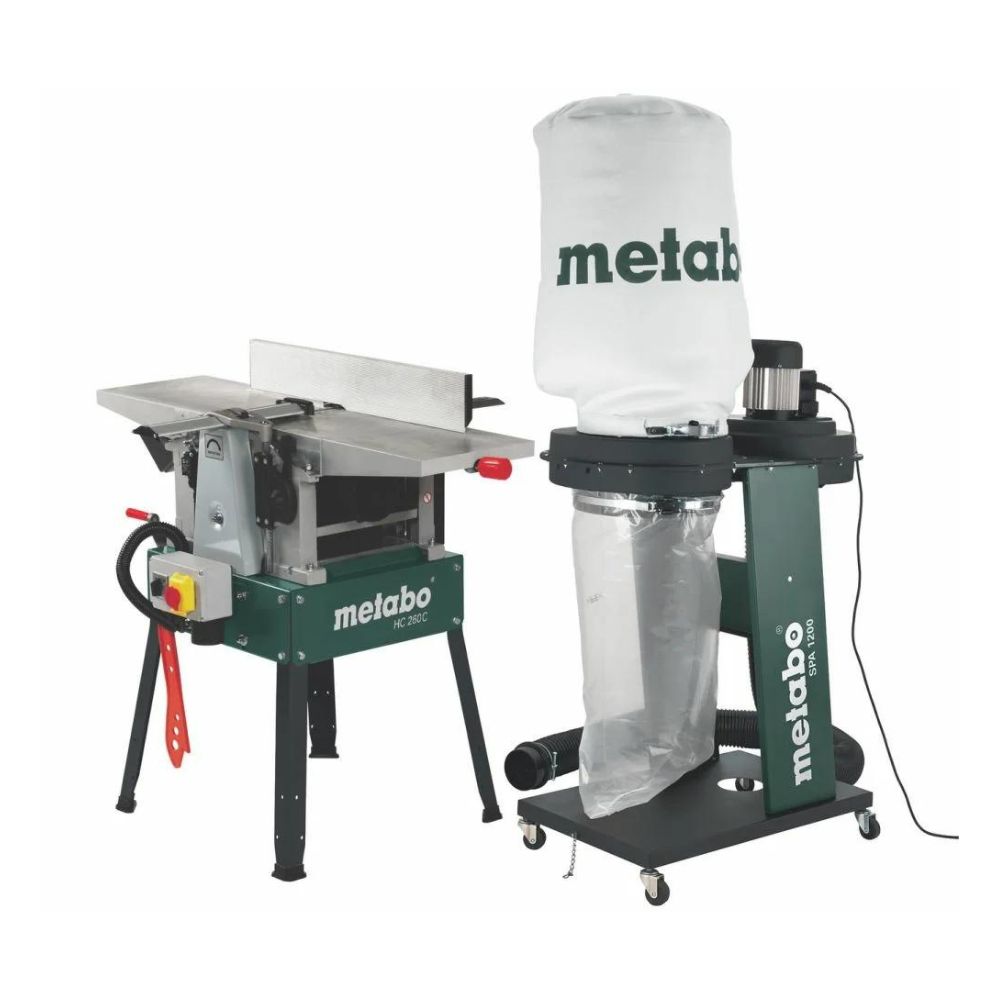 Metabo Hobelmaschine HC 260 C 2,8 DNB + SPA 1200 Set (Set‑Art. Nr. 0192601118)
