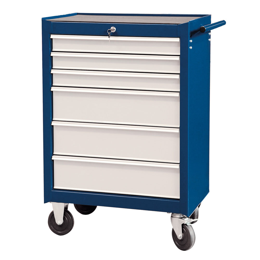 PROJAHN Bestückter Werkstattwagen "ECOBlue" mit 6 Schubladen 320tlg