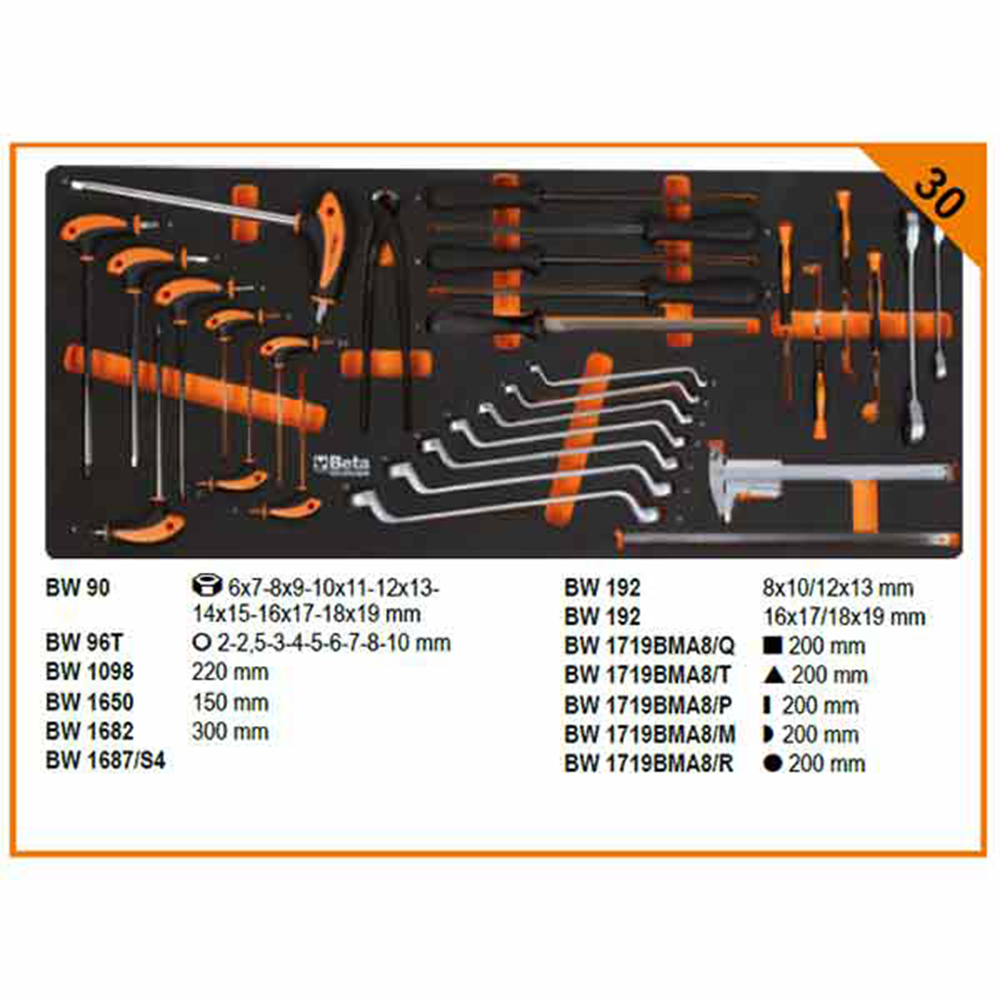 BETA WORKER WERKZEUGWAGEN XL9/E-XXL Orange + 716tlg SORTIMENT – Bild 6