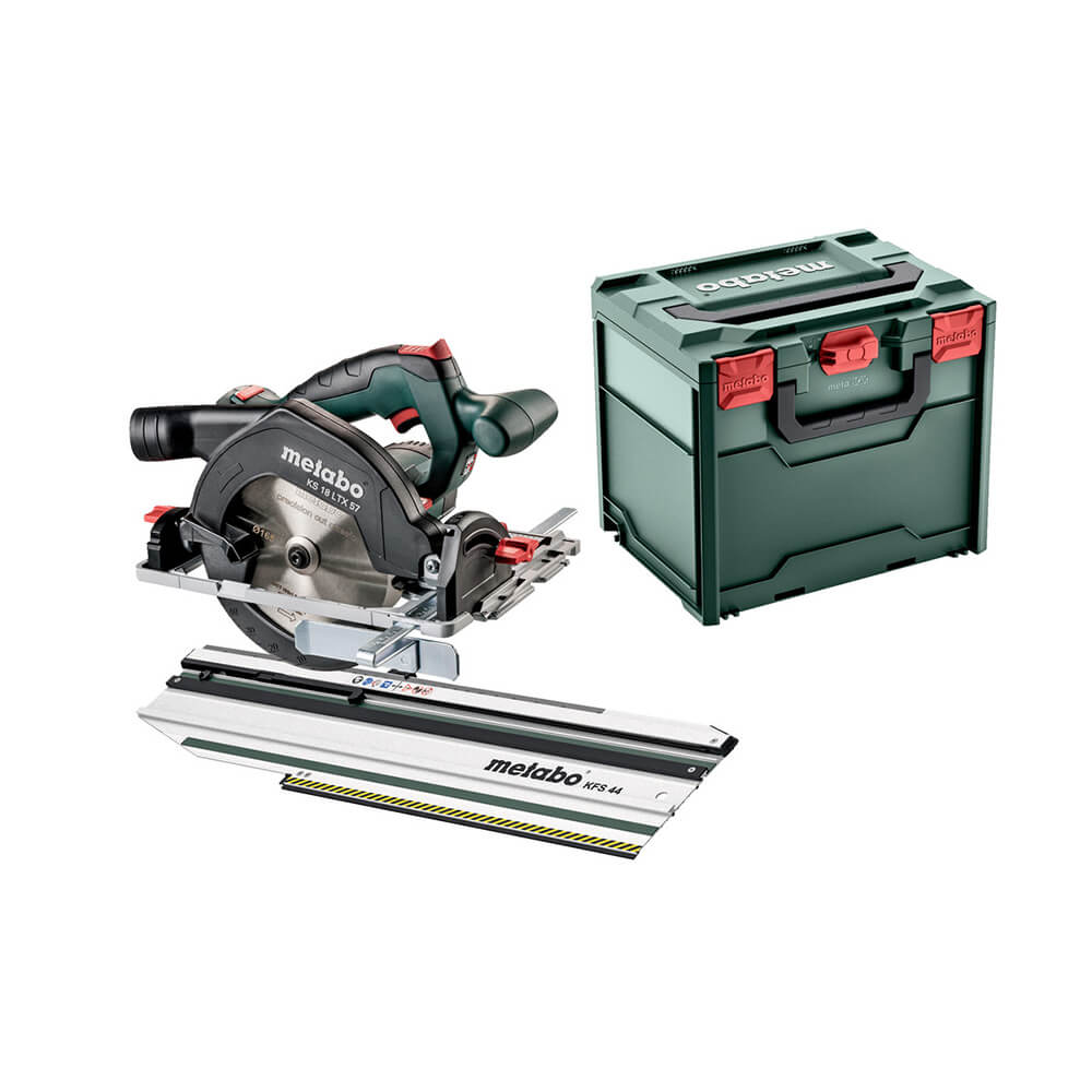 Metabo Set Akku-Handkreissäge KS 18 LTX 57 inkl KFS 44 in metaBox