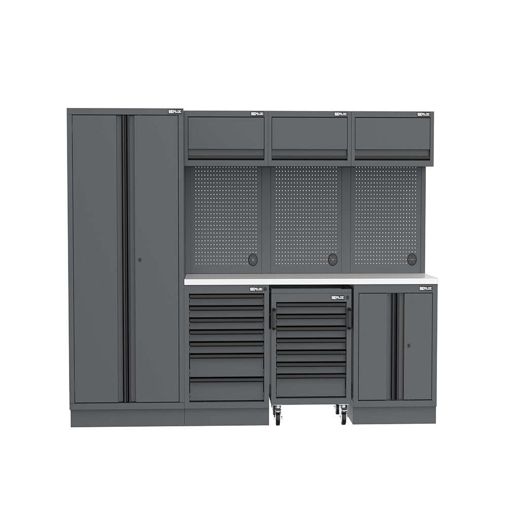SEMLOC Workspace Werkstatteinrichtung mit Edelstahl-Arbeitsplatte